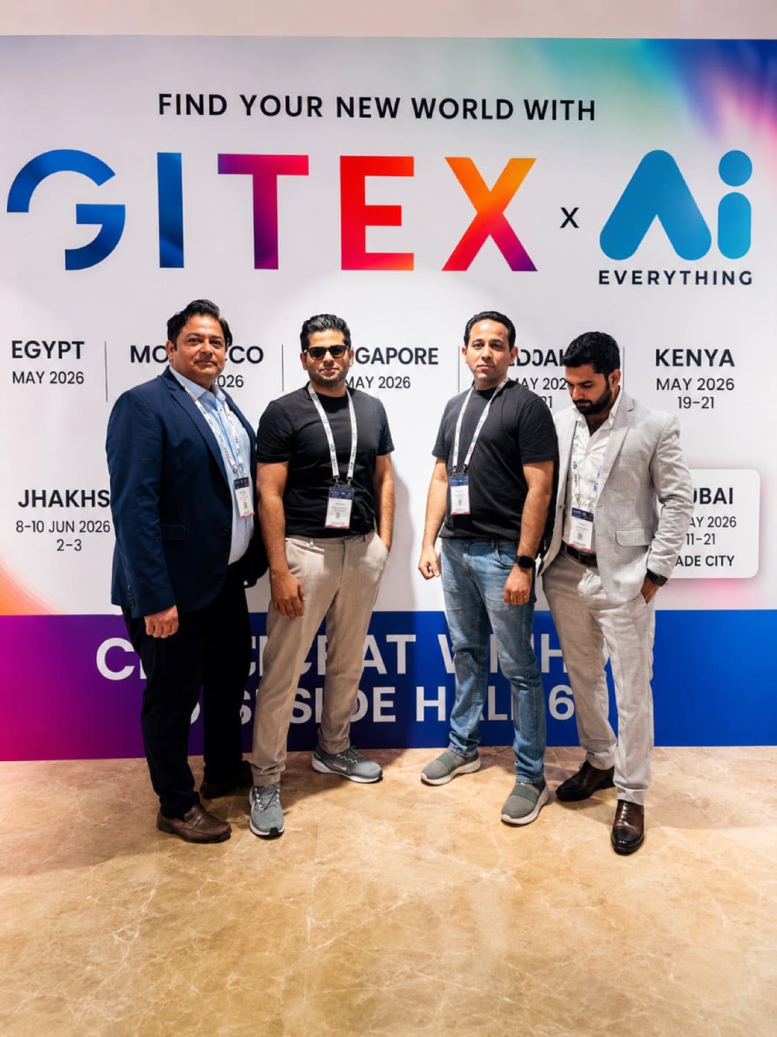 The AST team exhibiting at GITEX x Ai Everything